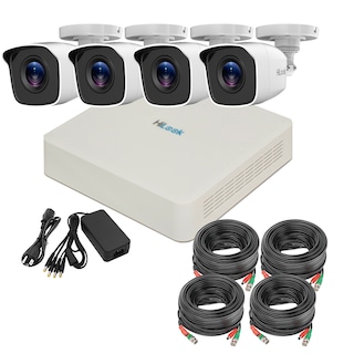Foto 1 | Kit Cámaras de Vigilancia HD HILOOK BY HIKVISION 720 P para Exterior Vista en App