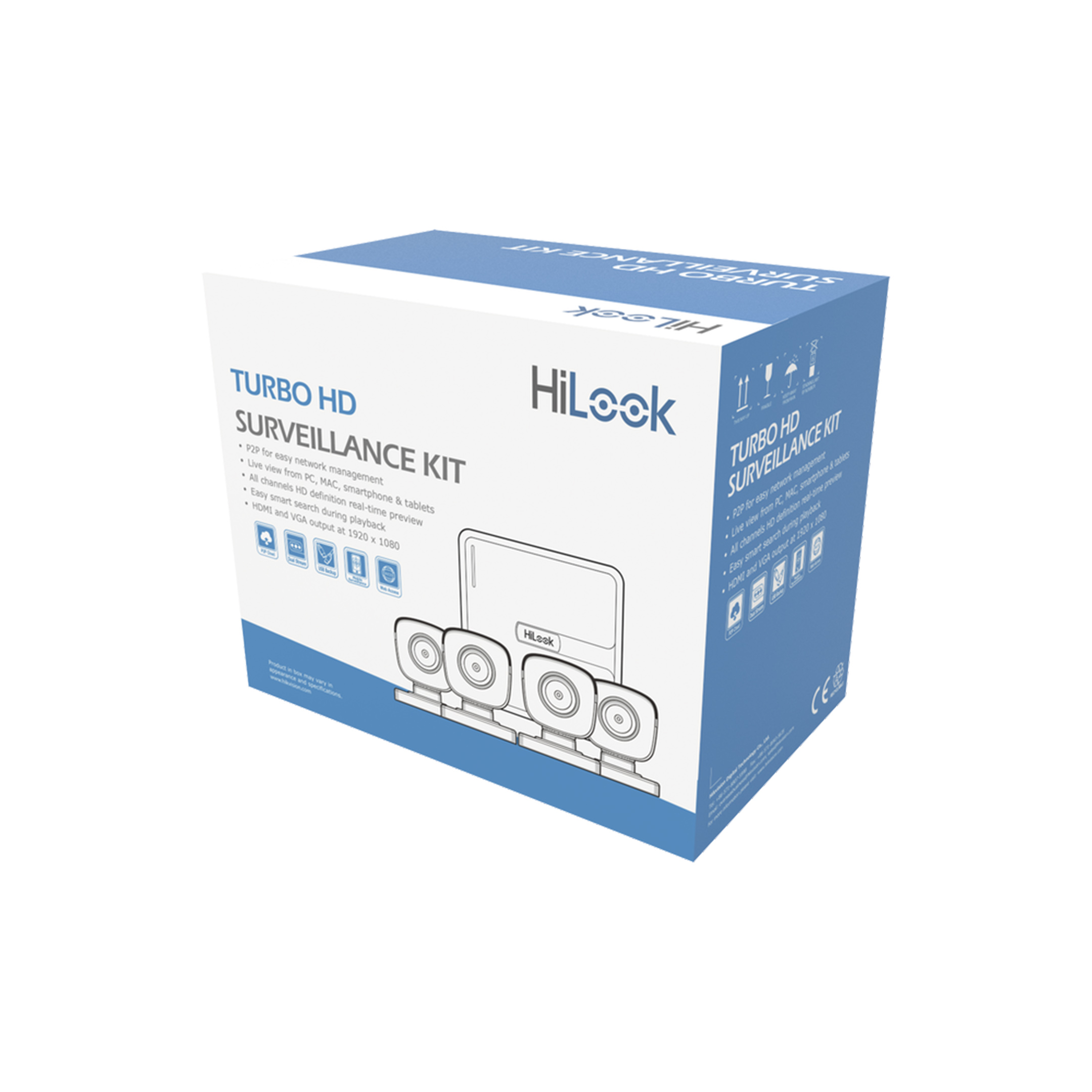 Foto 6 | Kit Cámaras de Vigilancia HD HILOOK BY HIKVISION 720 P para Exterior Vista en App