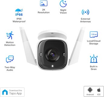 Foto 2 | Cámara de Seguridad Tplink Tapoc310 con Wifi