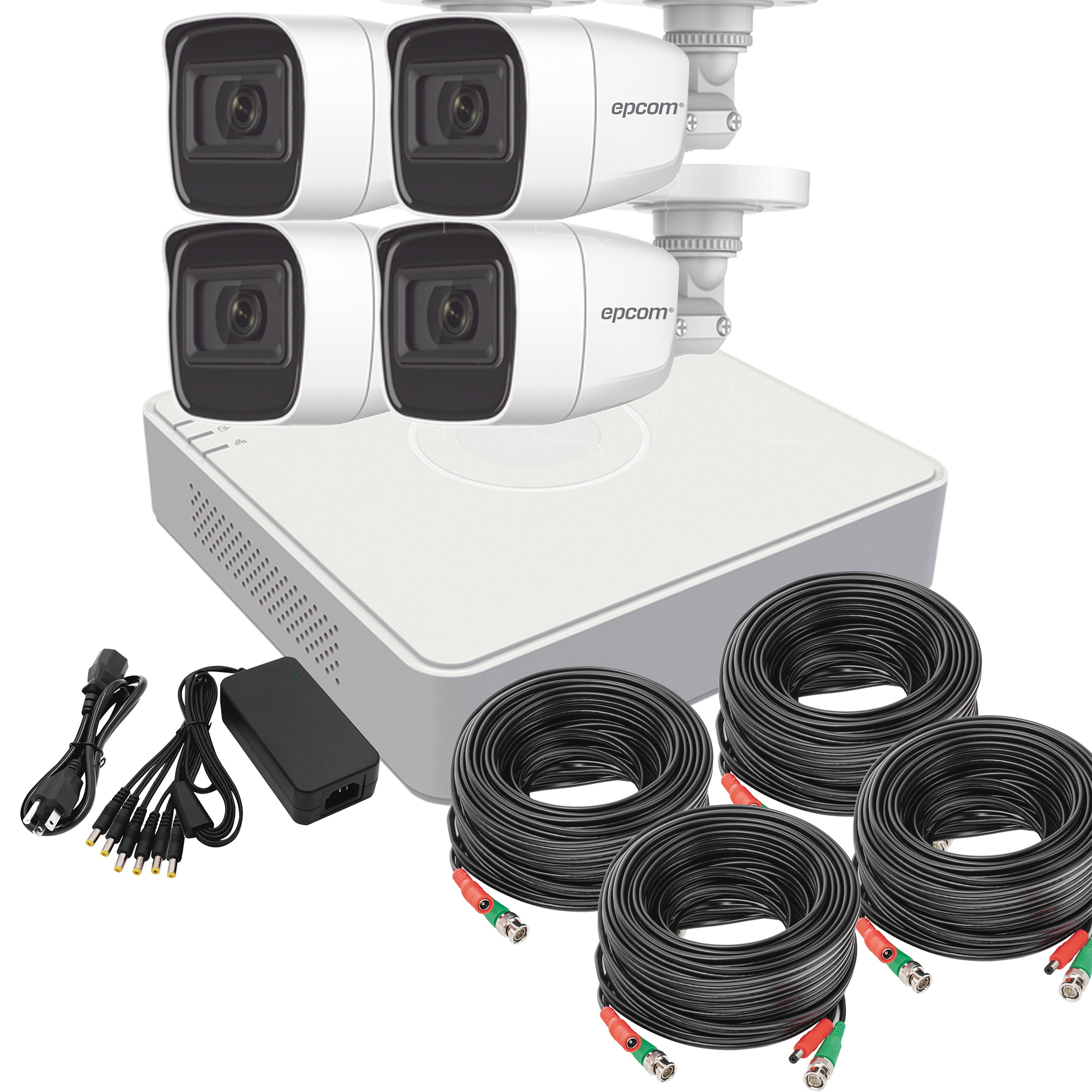Kit Cámaras De Videovigilancia 1080p Full Hd Con Microfono Epcom $2,599