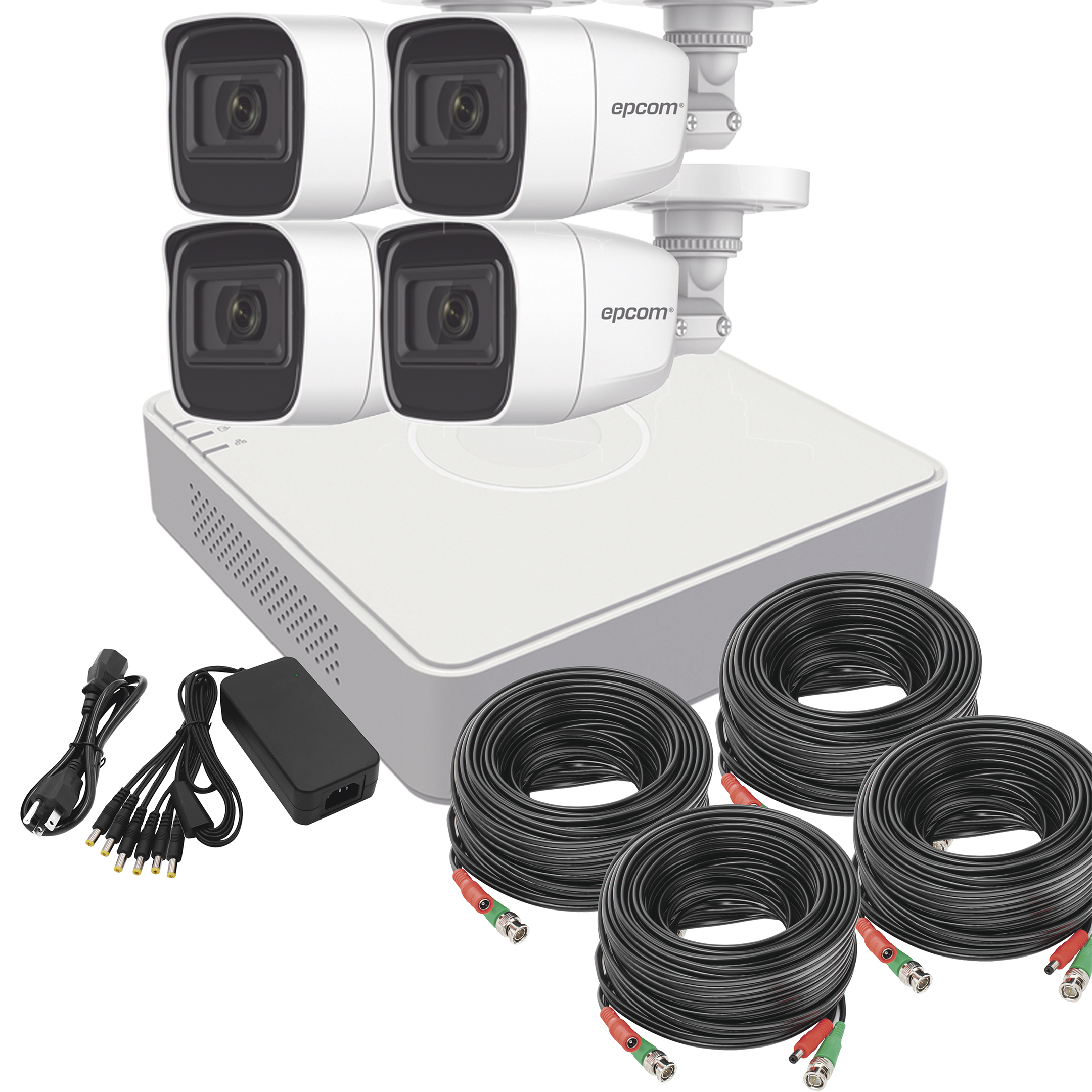 Foto 2 pulgar | Kit Cámaras De Videovigilancia 1080p Full Hd Con Microfono Epcom