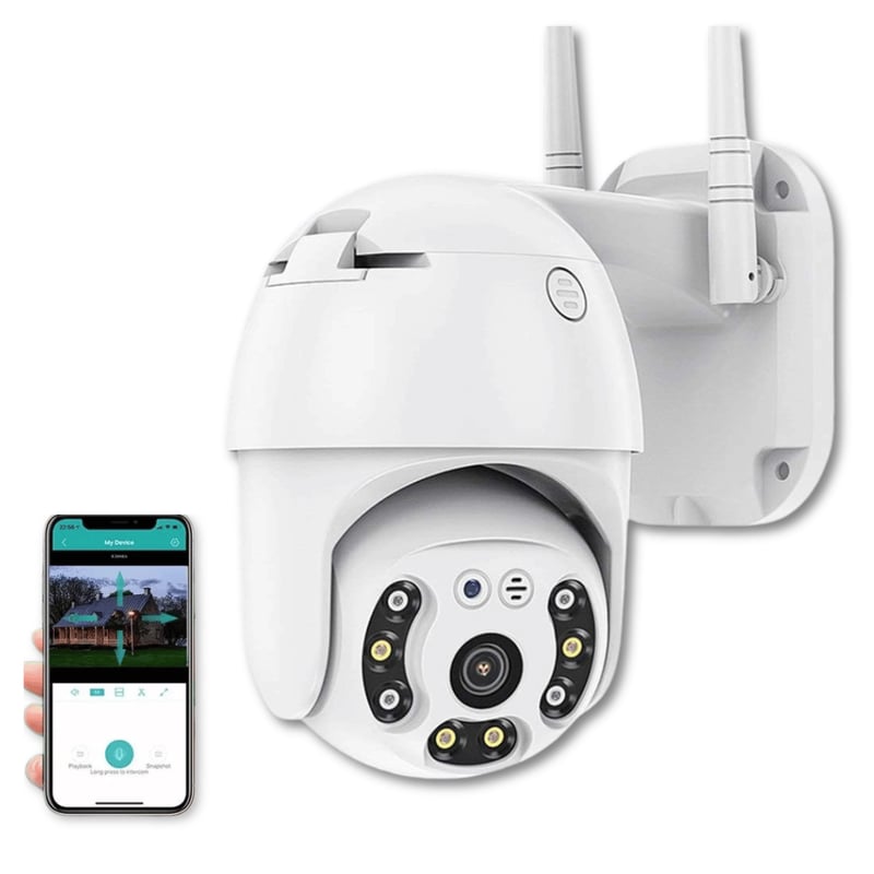 Foto 1 | Cámara De Vigilancia Wifi 24/7 Exterior Con Sensor de Movimiento.
