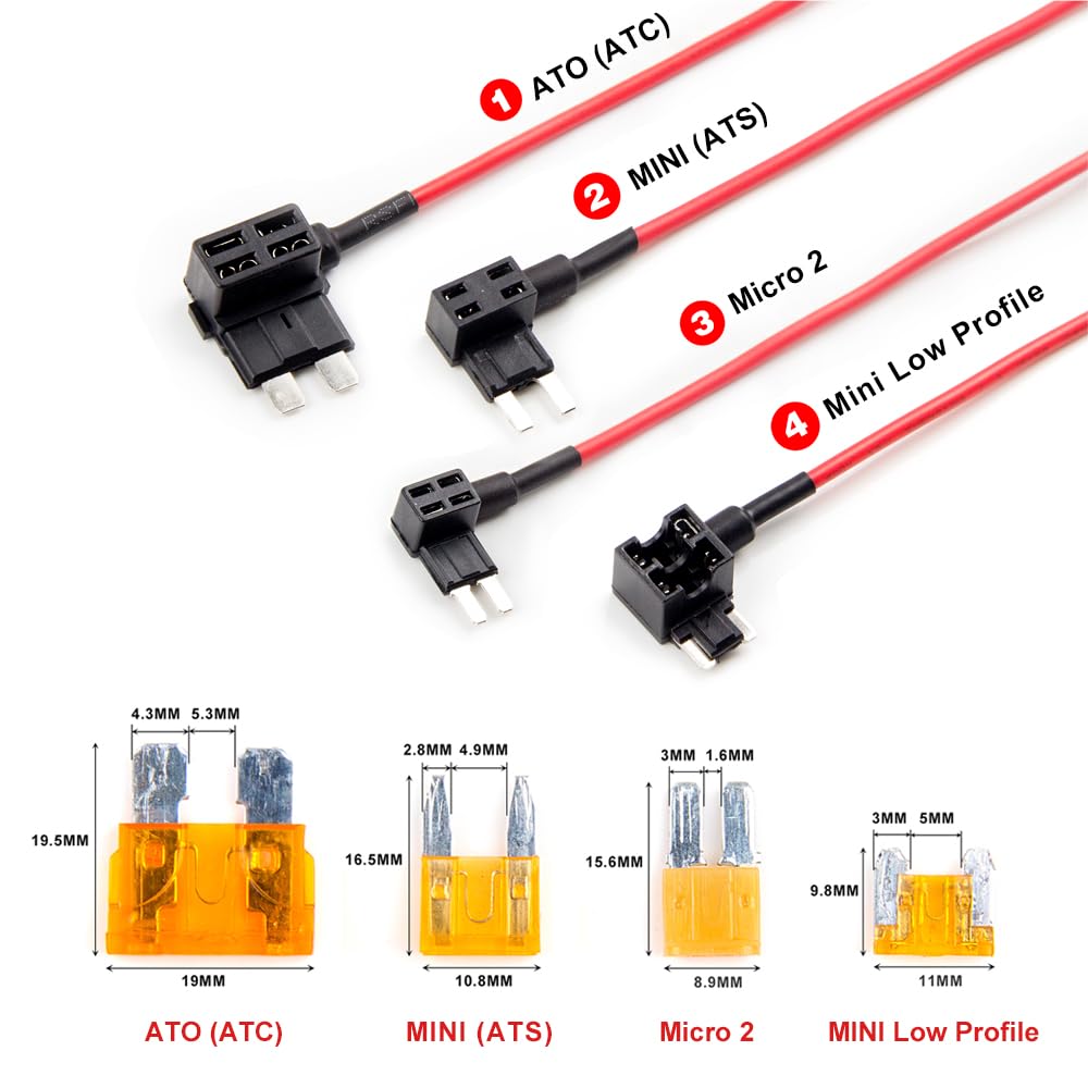 Foto 3 pulgar | Kit Hardwire Viofo Hk4 Con 8 Tomas De Fusibles Para Cámara De Salpicadero A329/a229 - Venta Internacional.