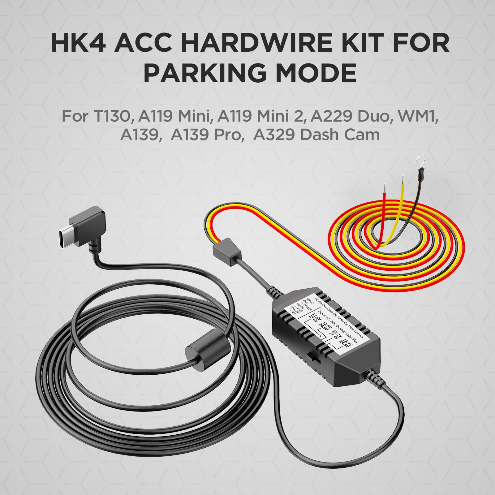 Foto 4 pulgar | Kit Hardwire Viofo Hk4 Con 8 Tomas De Fusibles Para Cámara De Salpicadero A329/a229 - Venta Internacional.