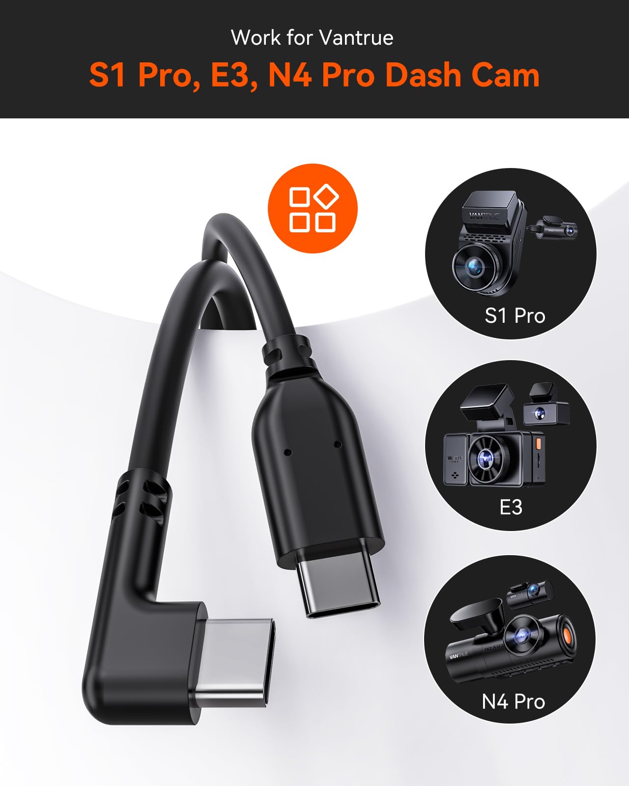 Foto 5 pulgar | Cable Extensivo Para Cámara Trasera Vantrue N4 Pro, S1 Pro, E3 De 9 M - Venta Internacional.