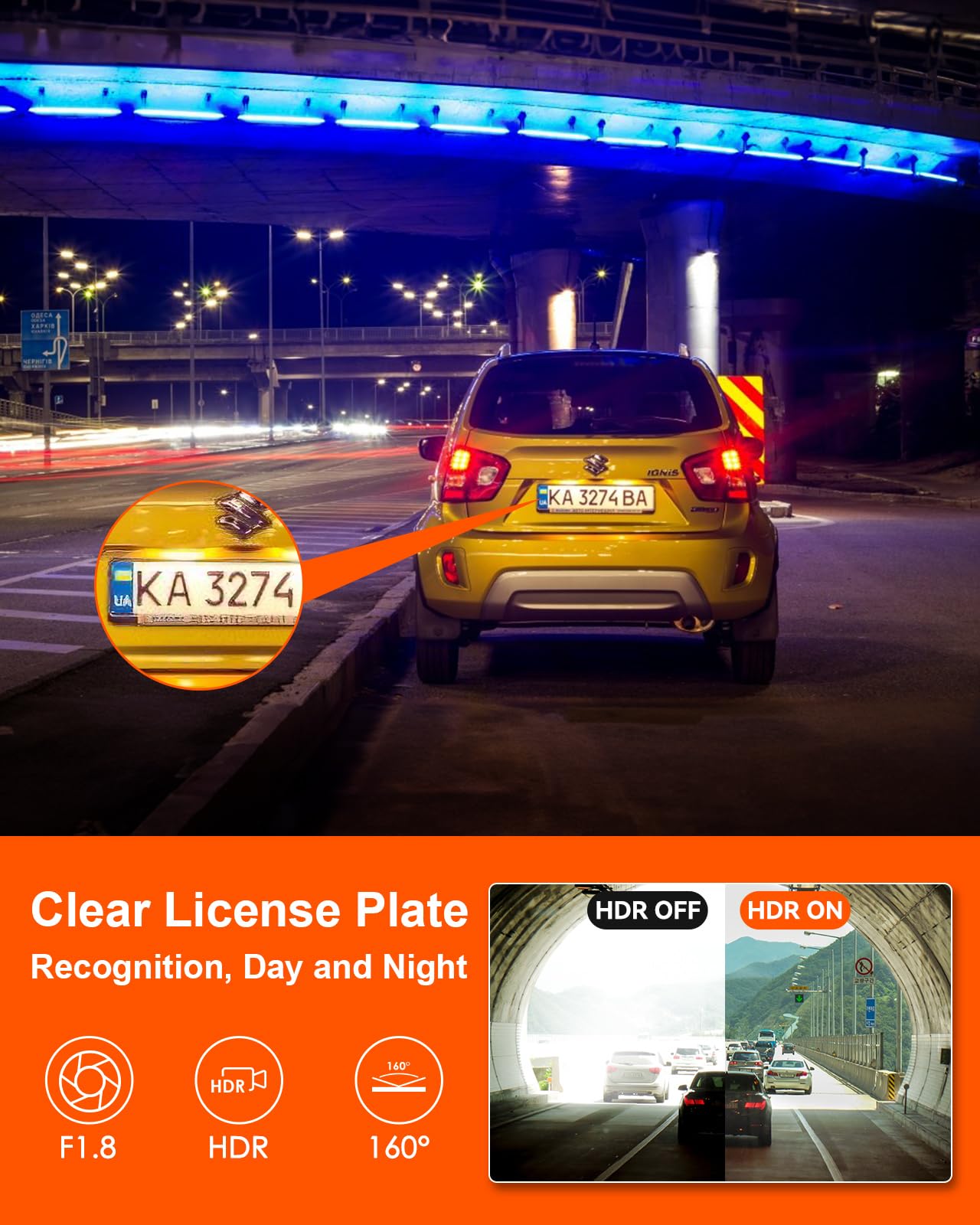 Foto 4 pulgar | Dash Cam Vantrue E1 Lite 1080p Wifi Con Gps Y Control De Velocidad - Venta Internacional.
