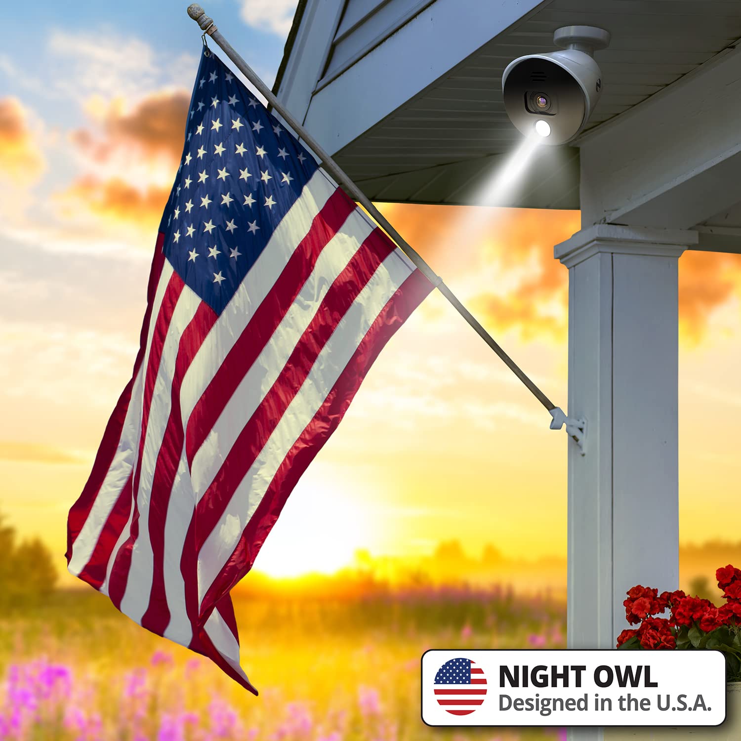 Foto 2 | Cámara De Seguridad Night Owl Wired 1080p Hd Add On Spotlight - Venta Internacional.