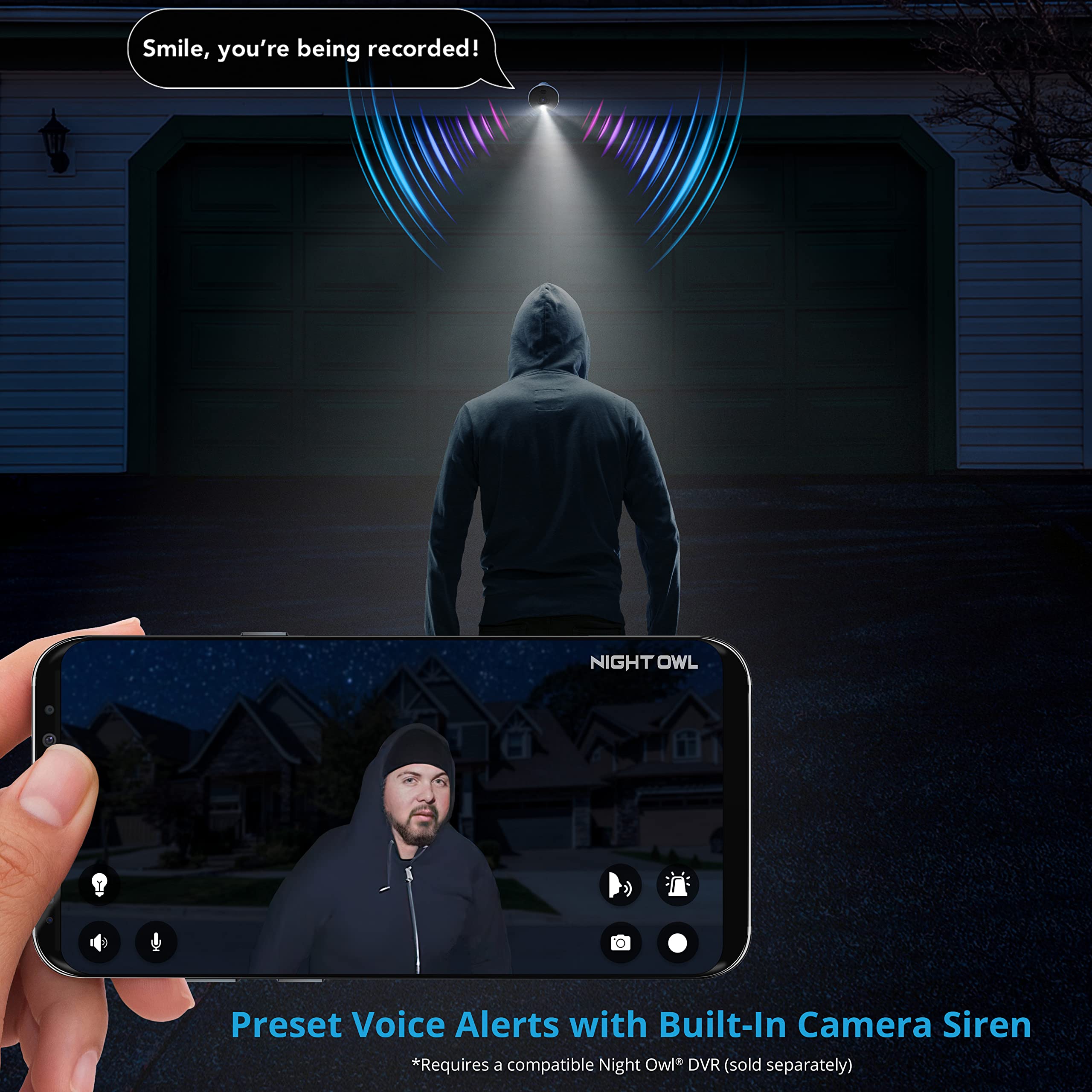 Foto 4 | Cámara De Seguridad Night Owl Wired 1080p Hd Add On Spotlight - Venta Internacional.
