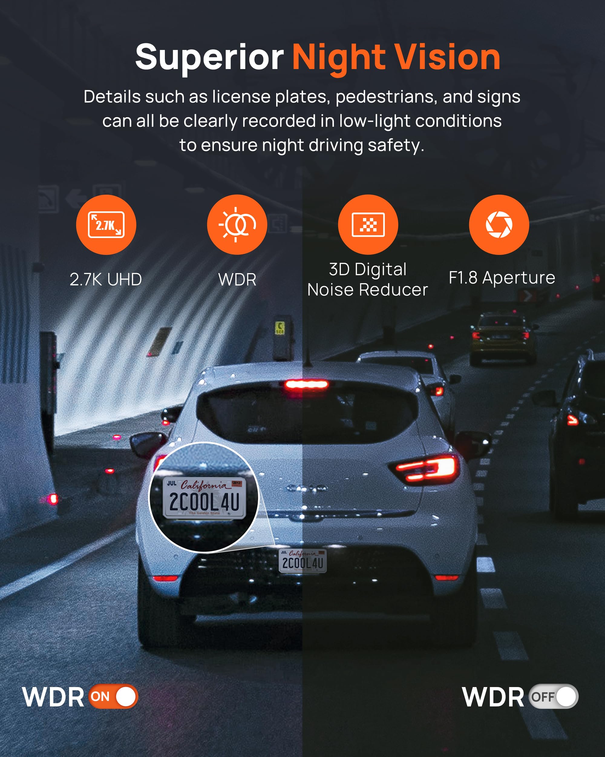 Foto 5 pulgar | Dash Cam 70mai A500s 2.7k Uhd Delantera Y Trasera Con Wifi Gps De 2 Pulgadas - Venta Internacional.