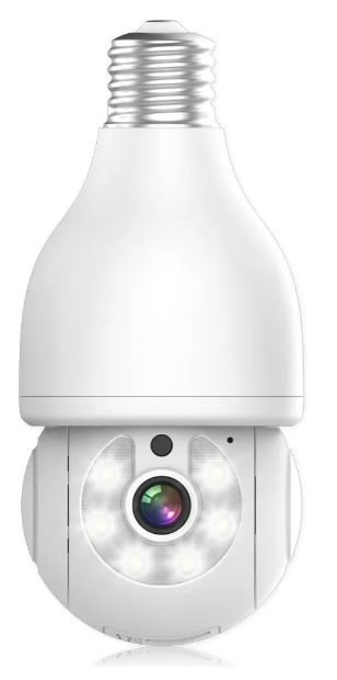 Xtellar Foco Inteligente Con Cámara De Seguridad 2mp, Wifi, Visión Nocturna Full Color Y Audio Bidireccional