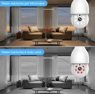 Foto 3 | Xtellar Foco Inteligente Con Cámara De Seguridad 2mp, Wifi, Visión Nocturna Full Color Y Audio Bidireccional