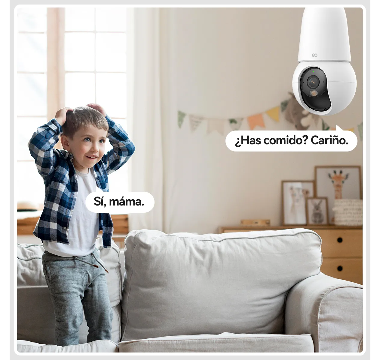 Foto 4 pulgar | Camara De Seguridad Bulb Cam 2c 3mp E27 Eo Safe Imports  Esi-19569 Blanco