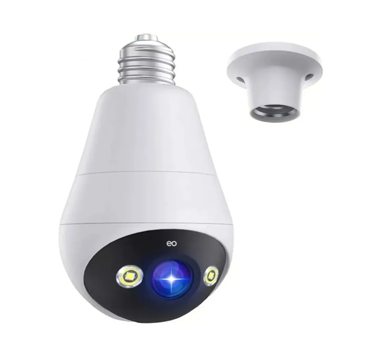 Cámara De Seguridad Wifi Visión Nocturna Alarma Inalambrica Eo Safe Imports Esi-19567 Blanco