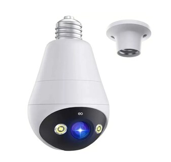 Foto 1 | Cámara De Seguridad Wifi Visión Nocturna Alarma Inalambrica Eo Safe Imports Esi-19567 Blanco