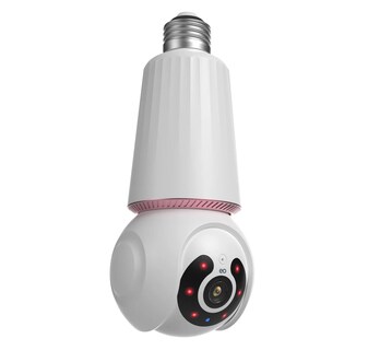 Foto 1 | Cámara De Seguridad Wifi 360° Con Led Alarma Visión Nocturna Eo Safe Imports Esi-19568 Blanco
