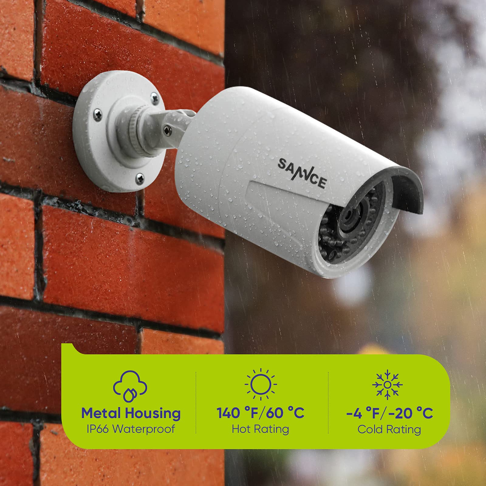 Foto 5 pulgar | Sistema De Cámara De Seguridad Sannce 8ch 4k Poe 3mp 4 Piezas 24/7 1tb Hdd - Venta Internacional.