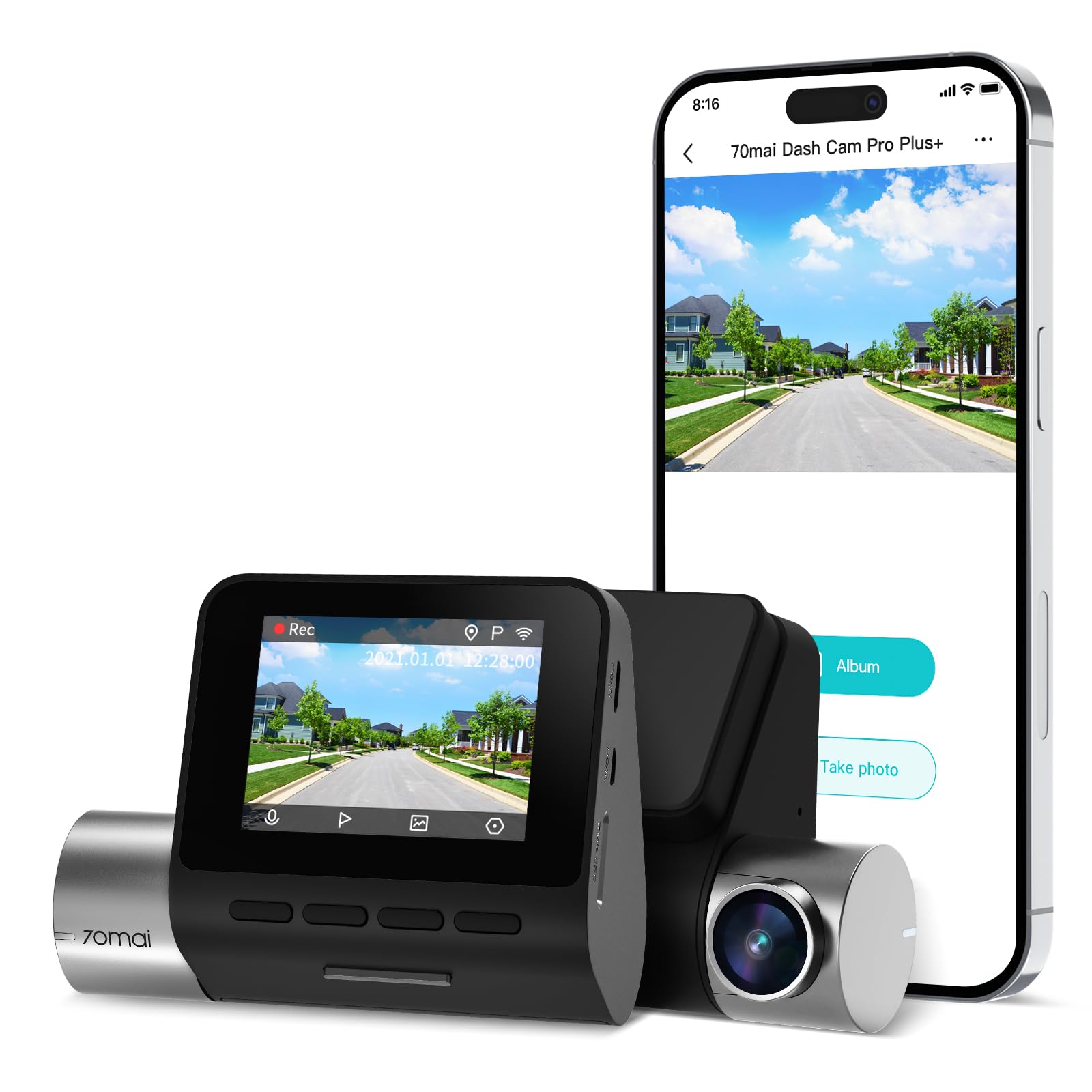 Cámara Para Salpicadero 70mai A500s 3k Uhd 1944p Con Gps Wifi Sony Imx335 - Venta Internacional.