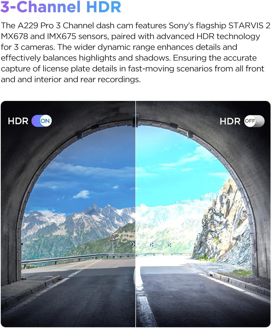 Foto 6 pulgar | Dash Cam Viofo A229 Pro De 3 Canales 4k Hdr Con Wifi Y Gps De 512 Gb - Venta Internacional.