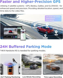 Foto 7 | Dash Cam Viofo A229 Pro De 3 Canales 4k Hdr Con Wifi Y Gps De 512 Gb - Venta Internacional.