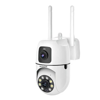 Foto 1 | Cámara De Seguridad De Doble Lente Wifi 4mp Con Alarma Ip Zoom 10x Eo Safe Imports Esi-19884 Blanco