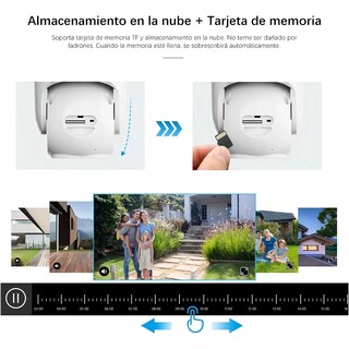 Foto 4 | Cámara De Seguridad De Doble Lente Wifi 4mp Con Alarma Ip Zoom 10x Eo Safe Imports Esi-19884 Blanco