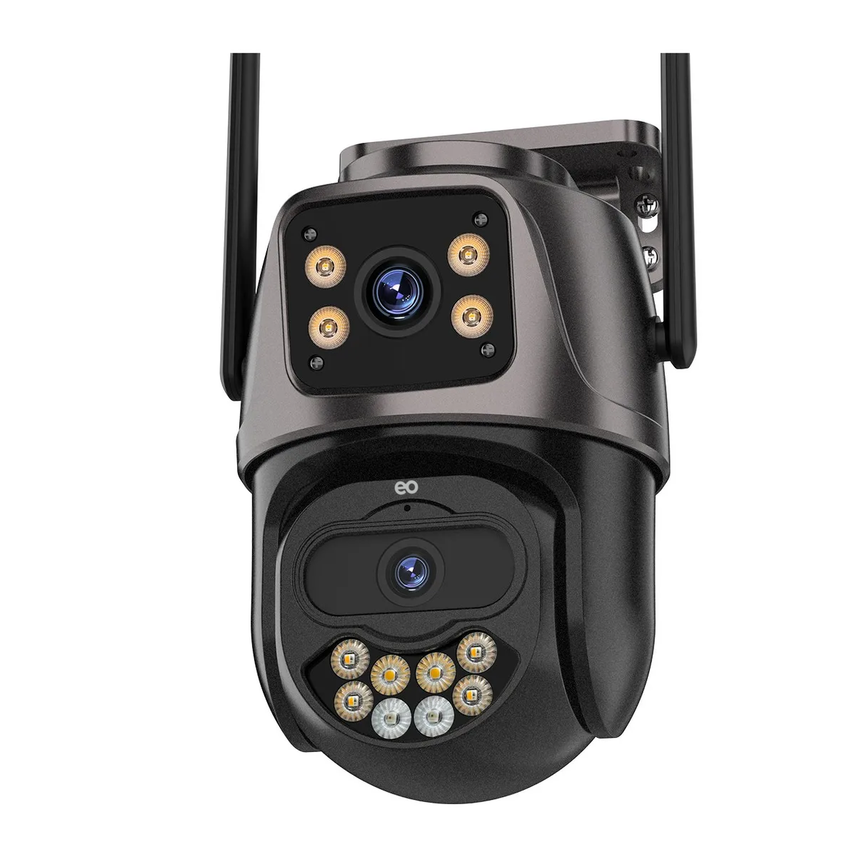 Foto 2 pulgar | Cámara De Seguridad Exterior Wifi 4k 8mp Doble Lente Visión Nocturna Eo Safe Imports  Esi-19883 Negro