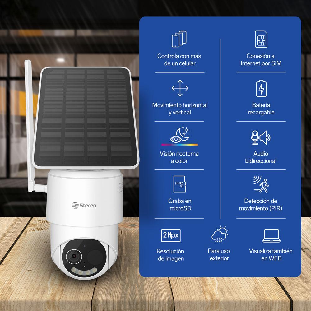 Foto 4 pulgar | Cámara de Seguridad 4g 2 Mpx Robotizada con Panel Solar para Exterior