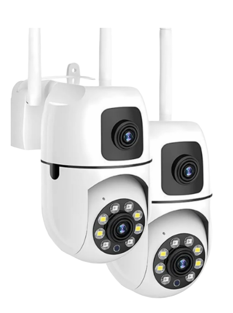 Foto 2 pulgar | Xtellar Cámara De Seguridad Wifi Hd 4mp Doble Lente  Pack De 2 Unidades