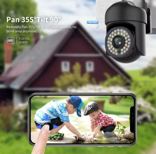 Foto 4 pulgar | Sistema De Seguridad Xtellar Con Cámara Wifi Hd 1080p Ptz  Visión Nocturna Y Alarma - Pack Doble Para Hogar Protegido