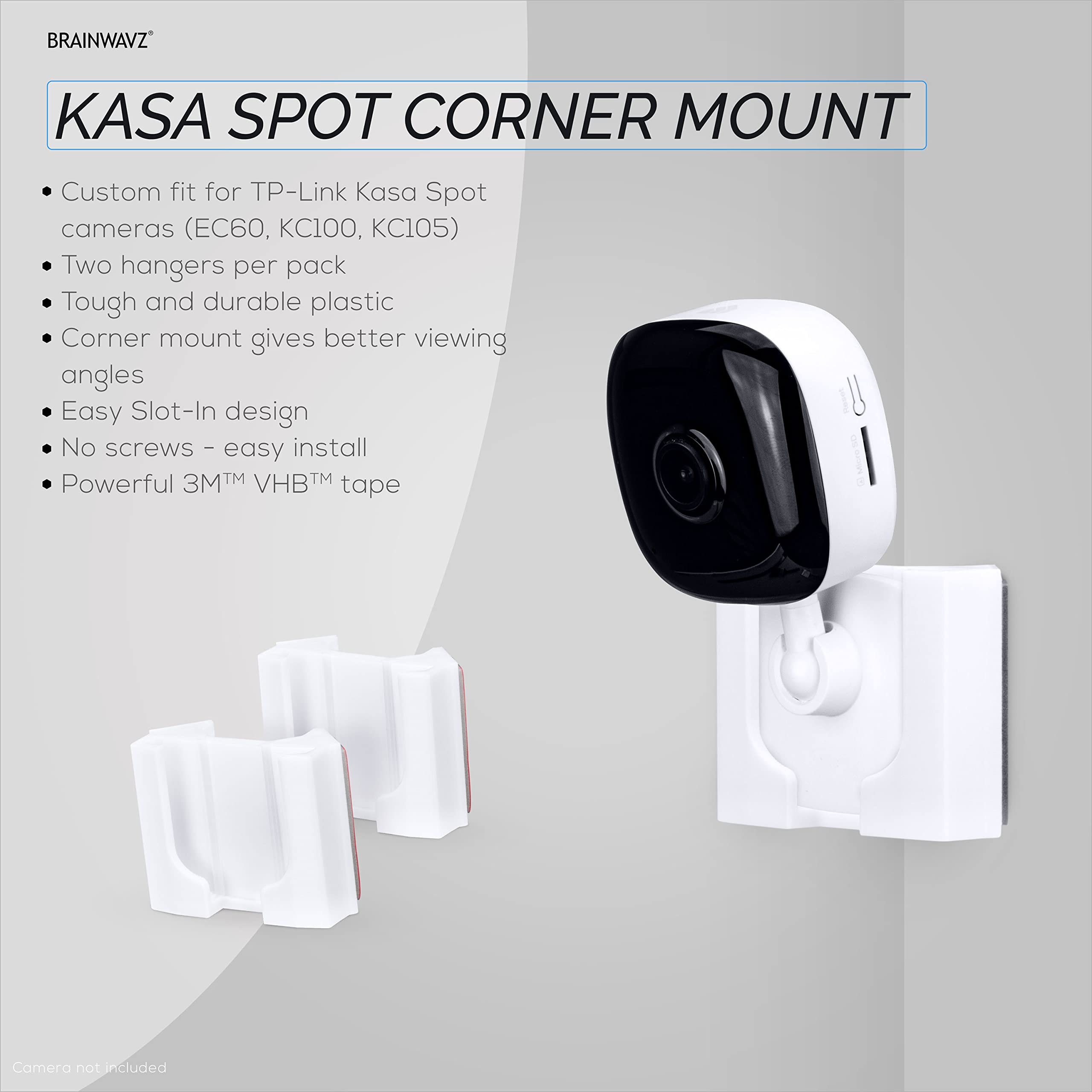 Foto 2 | Soporte De Pared De Esquina Para Cámara De Seguridad Kasa Spot  Paquete De 2  Blanco - Venta Internacional.