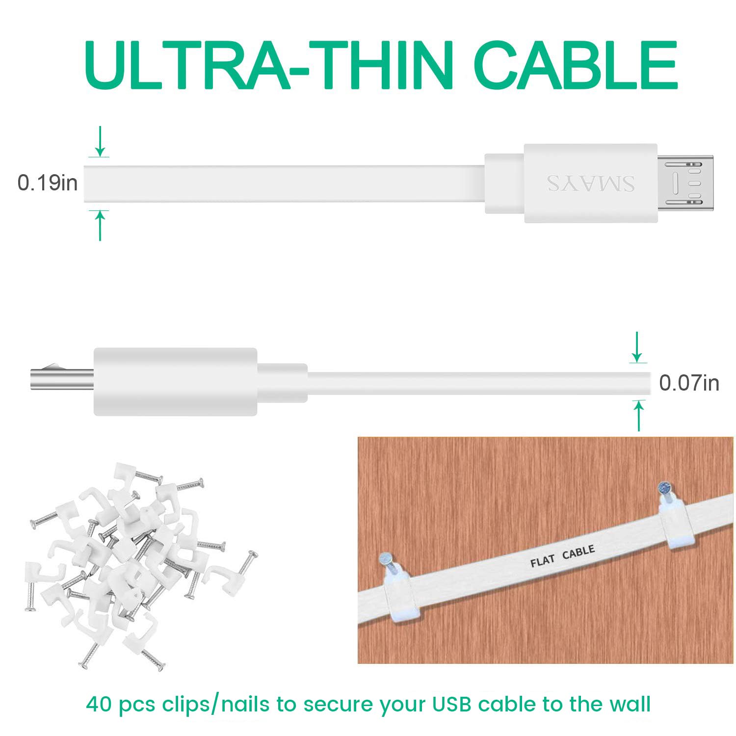 Foto 6 | Cable De Extensión De Alimentación Smays De 25 Pies Para Wyze Cam Pan V2  Blink Mini - Venta Internacional.