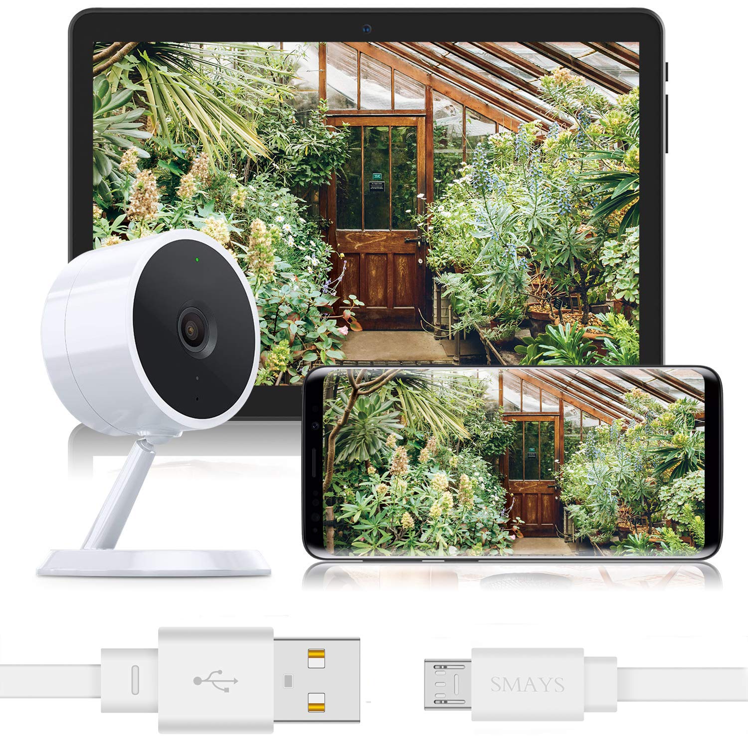 Foto 7 | Cable De Extensión De Alimentación Smays De 25 Pies Para Wyze Cam Pan V2  Blink Mini - Venta Internacional.