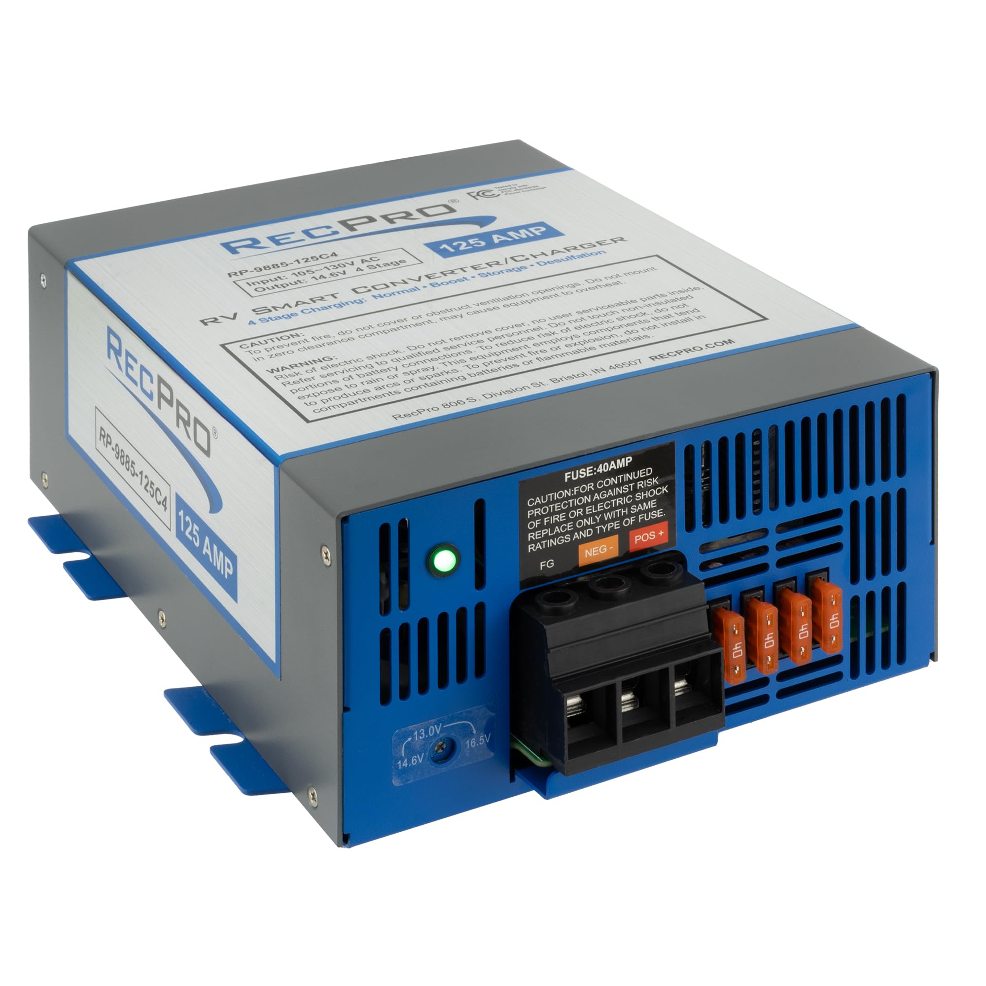 Foto 1 | Convertidor Rv Recpro, Convertidor De Potencia Y Cargador Rv De 125 Amperios, 120 Vac A 12 Vdc - Venta Internacional.