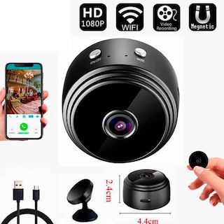 Foto 2 | Mini Cámaras de Seguridad Eo Safe Imports Esi-6171 Wifi Inalámbrico Vigilancia Negro