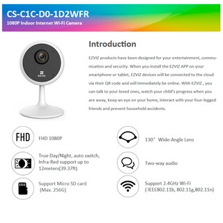 Foto 4 | Cámara Ezviz Csc1c con Wifi