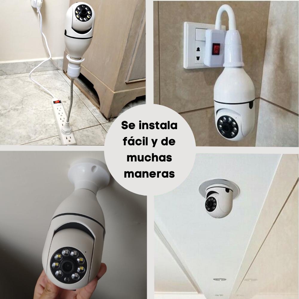 Foto 4 pulgar | Kit de 2 Cámaras de Vigilancia Okaeri Foco WiFi HD para Interior y Exterior con Visión Nocturna y Detección de Movim