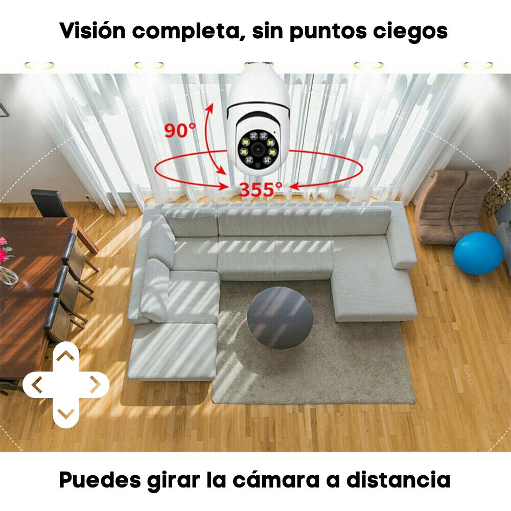 Foto 5 pulgar | Kit de 2 Cámaras de Vigilancia Okaeri Foco WiFi HD para Interior y Exterior con Visión Nocturna y Detección de Movim