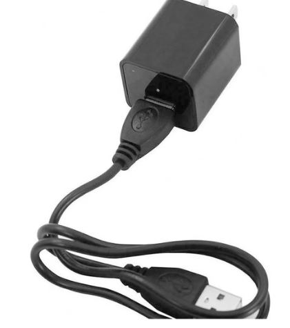Foto 3 pulgar | Cámara Espía en Cargador de Pared Mini USB Negro