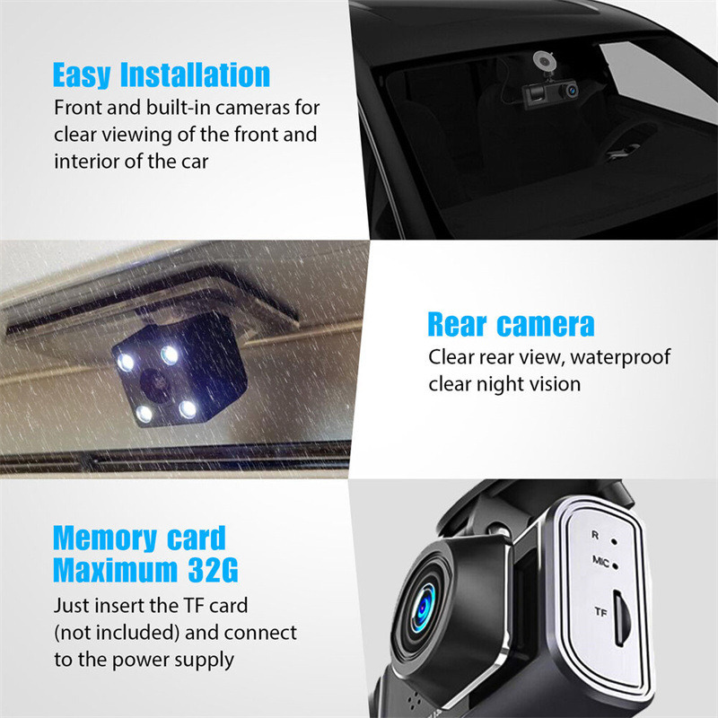 Foto 7 | Cámara Dashcam 1080p Gran Angular C309-2083 Con Doble Grabación Wifi - Venta Internacional.