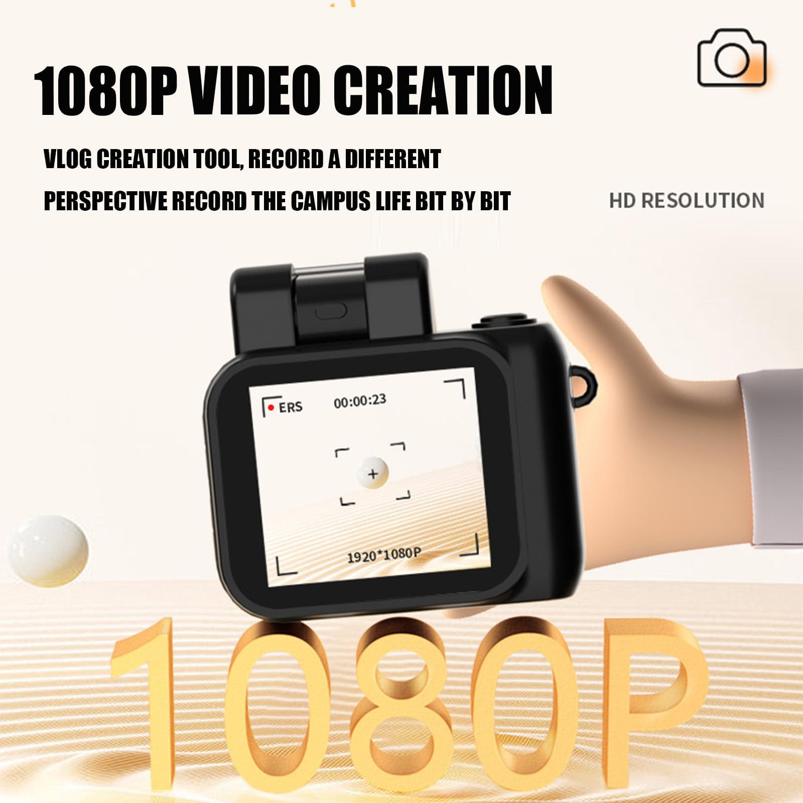 Foto 4 pulgar | Minicámara Retro Snap 1080p Hd Con 32 Gb De Memoria Negra - Venta Internacional.