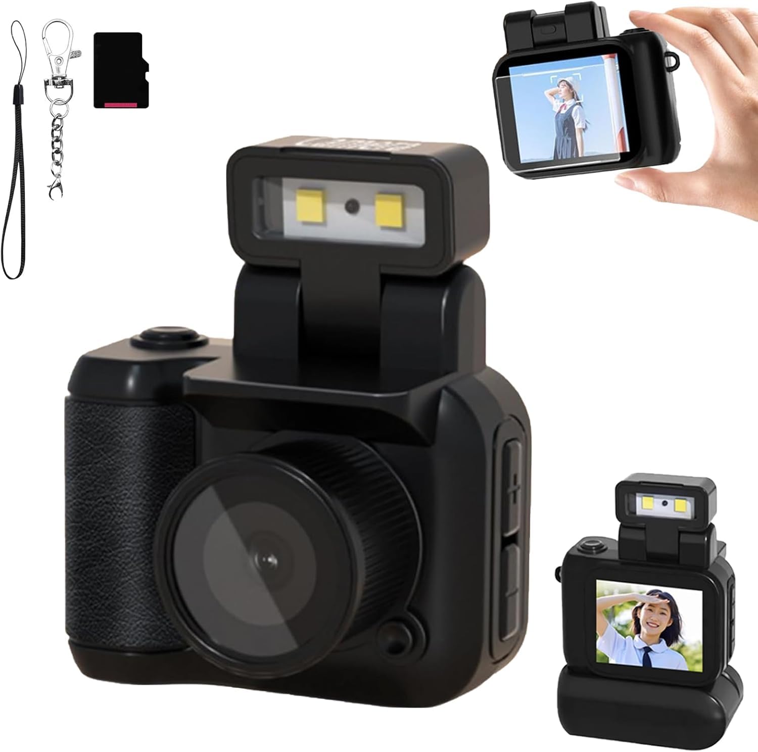 Foto 1 | Cámara Retro Snap Mini 1080p Hd Con Memoria De 16 Gb/32 Gb - Venta Internacional.
