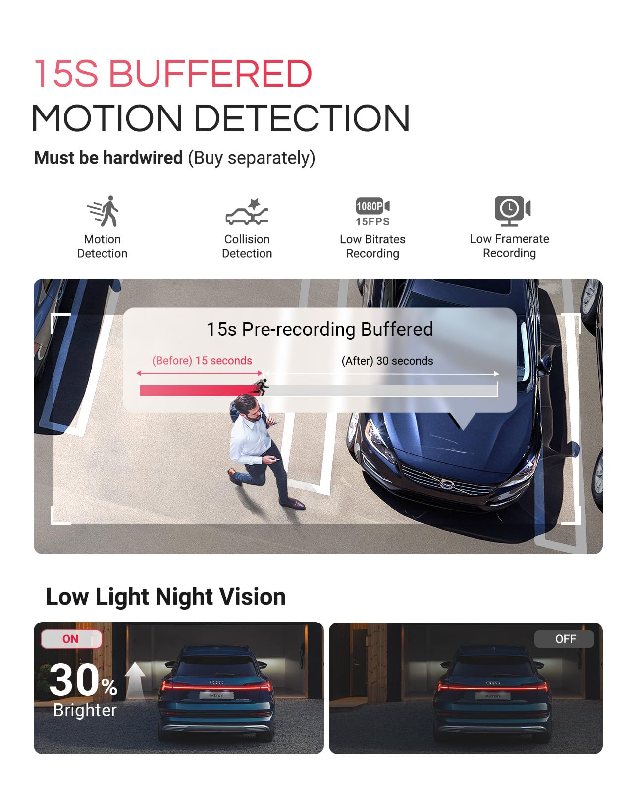 Foto 7 pulgar | Mini Cámara Delantera Dash Cam Vantrue E1 Pro 4k Ips De 1,54 Pulgadas - Venta Internacional.