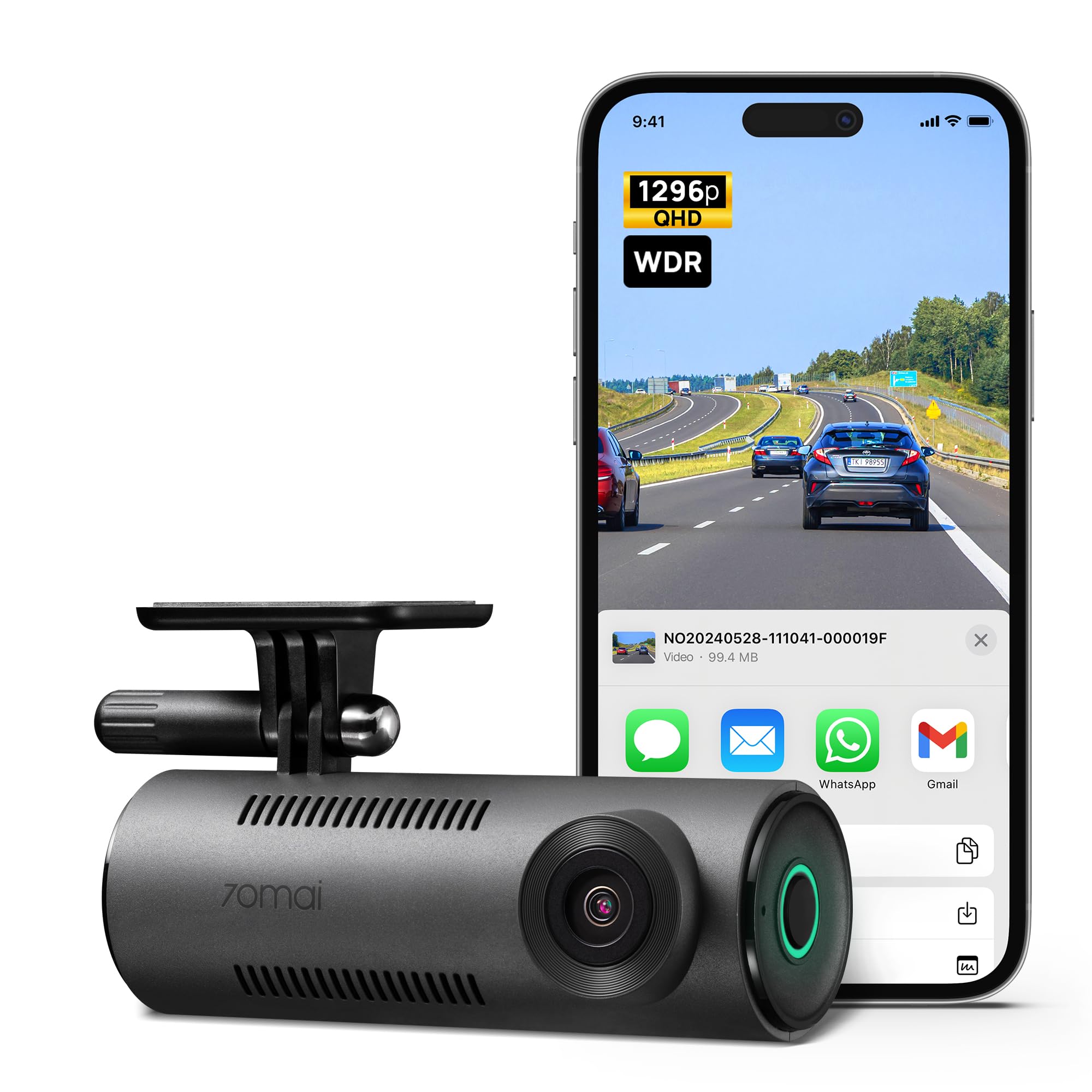 Foto 1 | Dash Cam 70mai M310 1296p Qhd Wifi 130° Fov De Gran Angular - Venta Internacional.