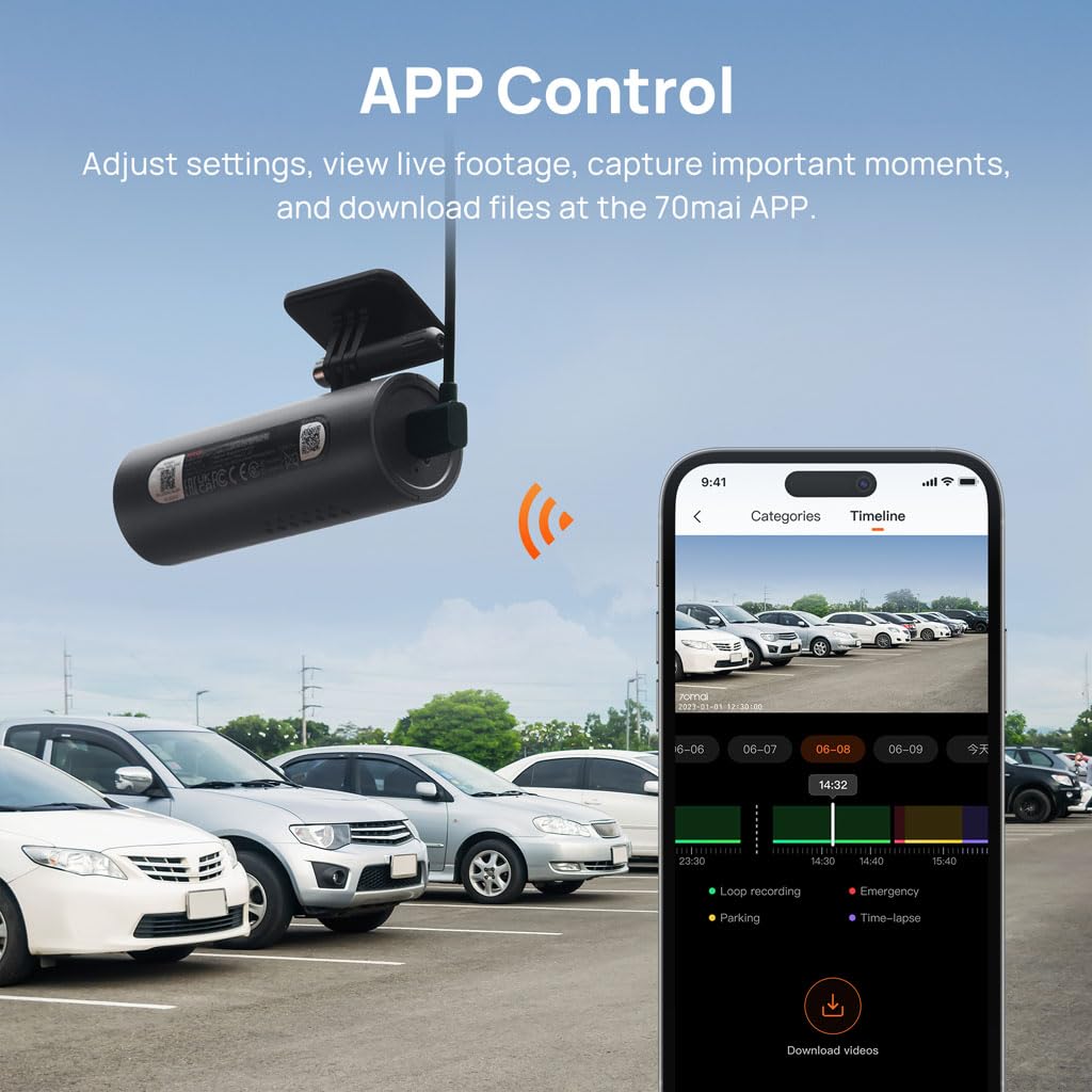 Foto 6 pulgar | Dash Cam 70mai 1080p Fhd Para Coches Starvis 2 Imx662 Wifi - Venta Internacional.
