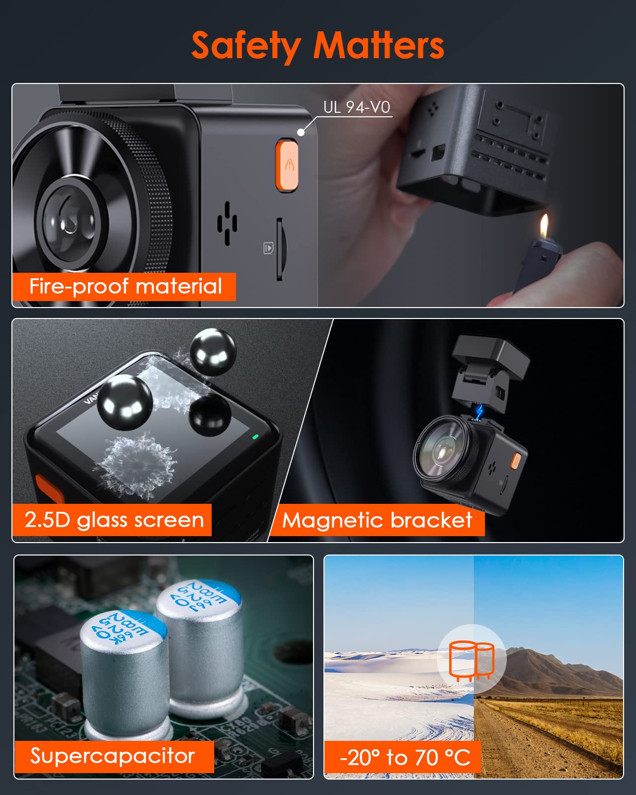 Foto 8 pulgar | Dash Cam Vantrue E1 2.7k Wifi Mini Con Gps Y Control De Velocidad - Venta Internacional.