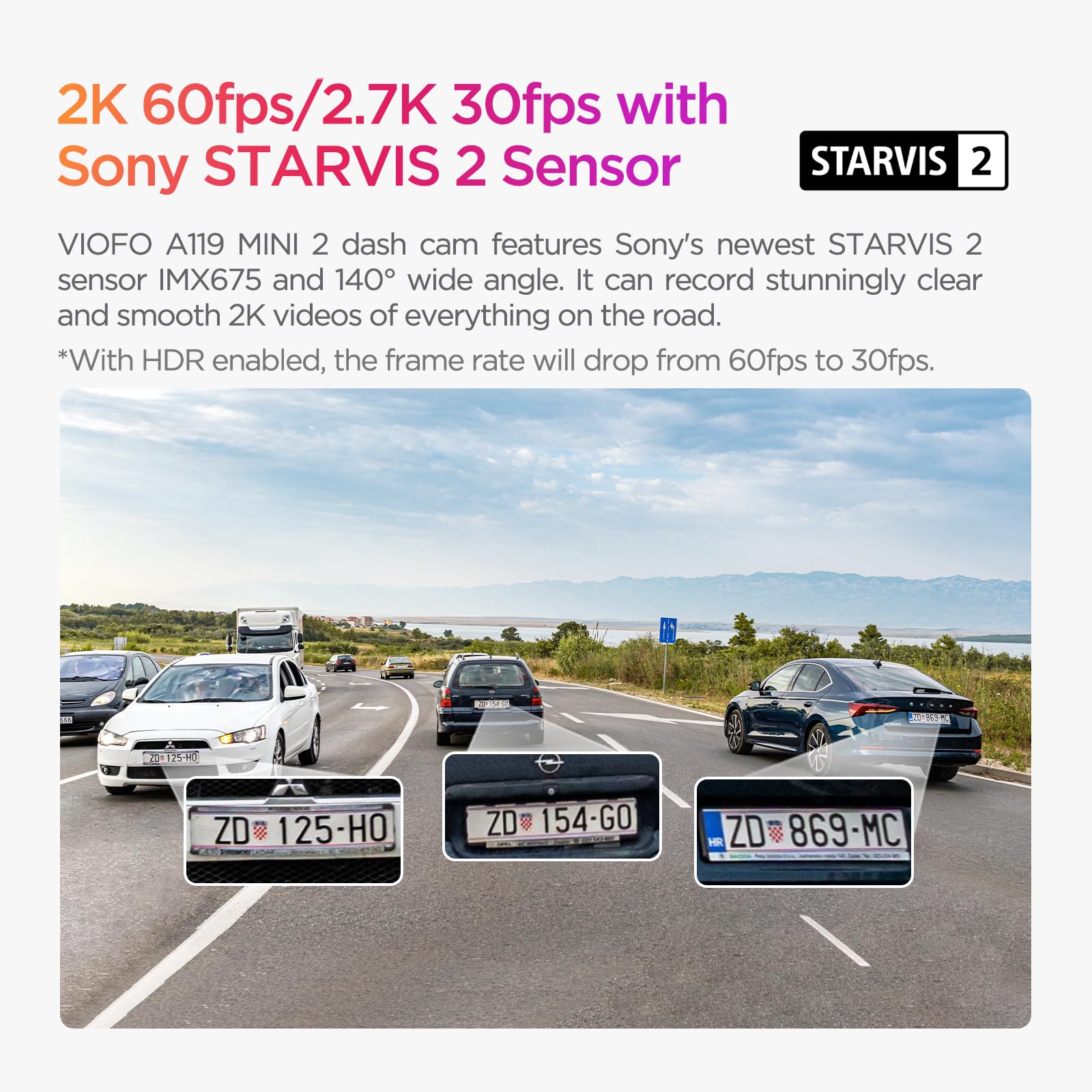 Foto 3 pulgar | Dash Cam Viofo A119 Mini 2 Starvis 2 Sensor 2k 60 Fps Para Coche - Venta Internacional.
