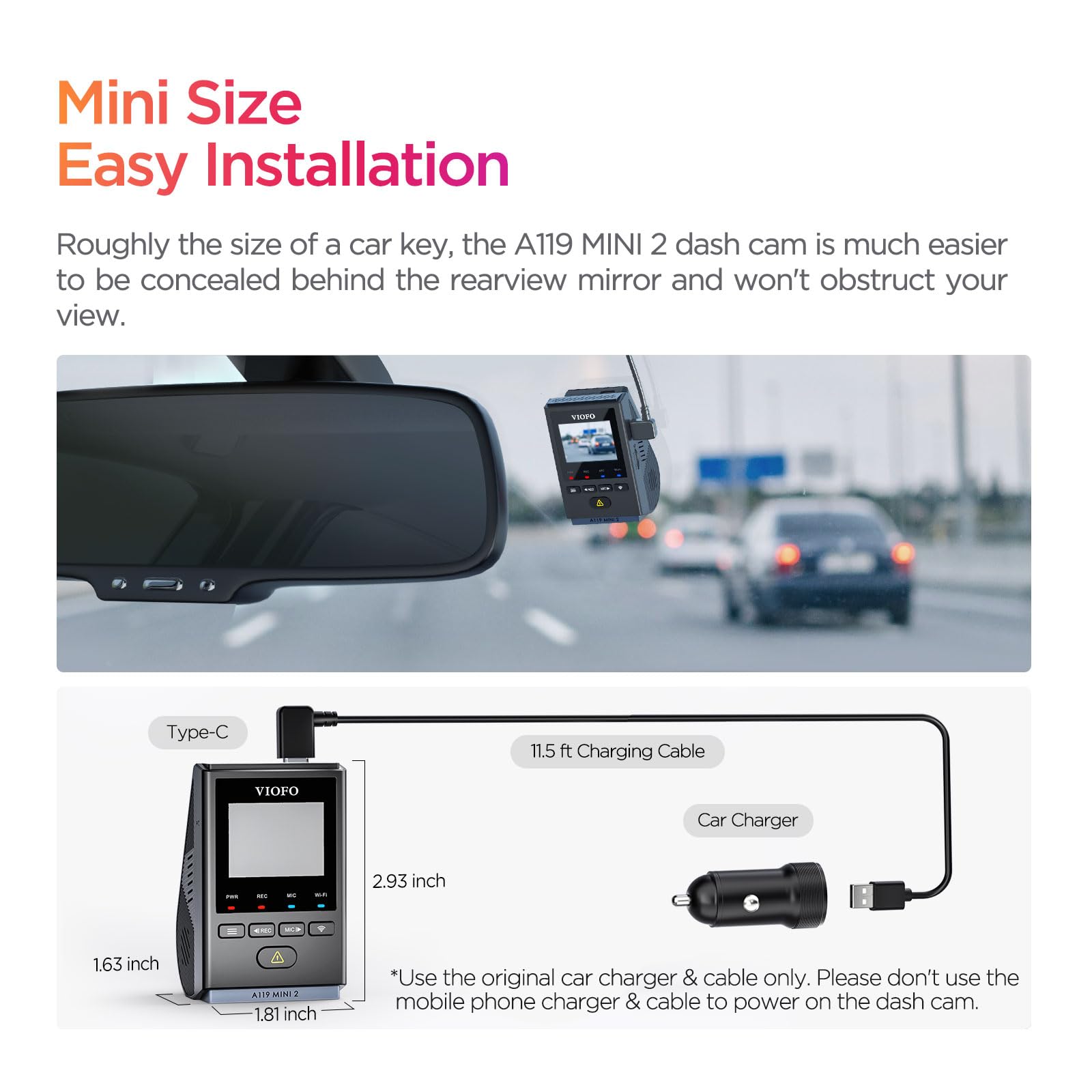 Foto 5 pulgar | Dash Cam Viofo A119 Mini 2 Starvis 2 Sensor 2k 60 Fps Para Coche - Venta Internacional.