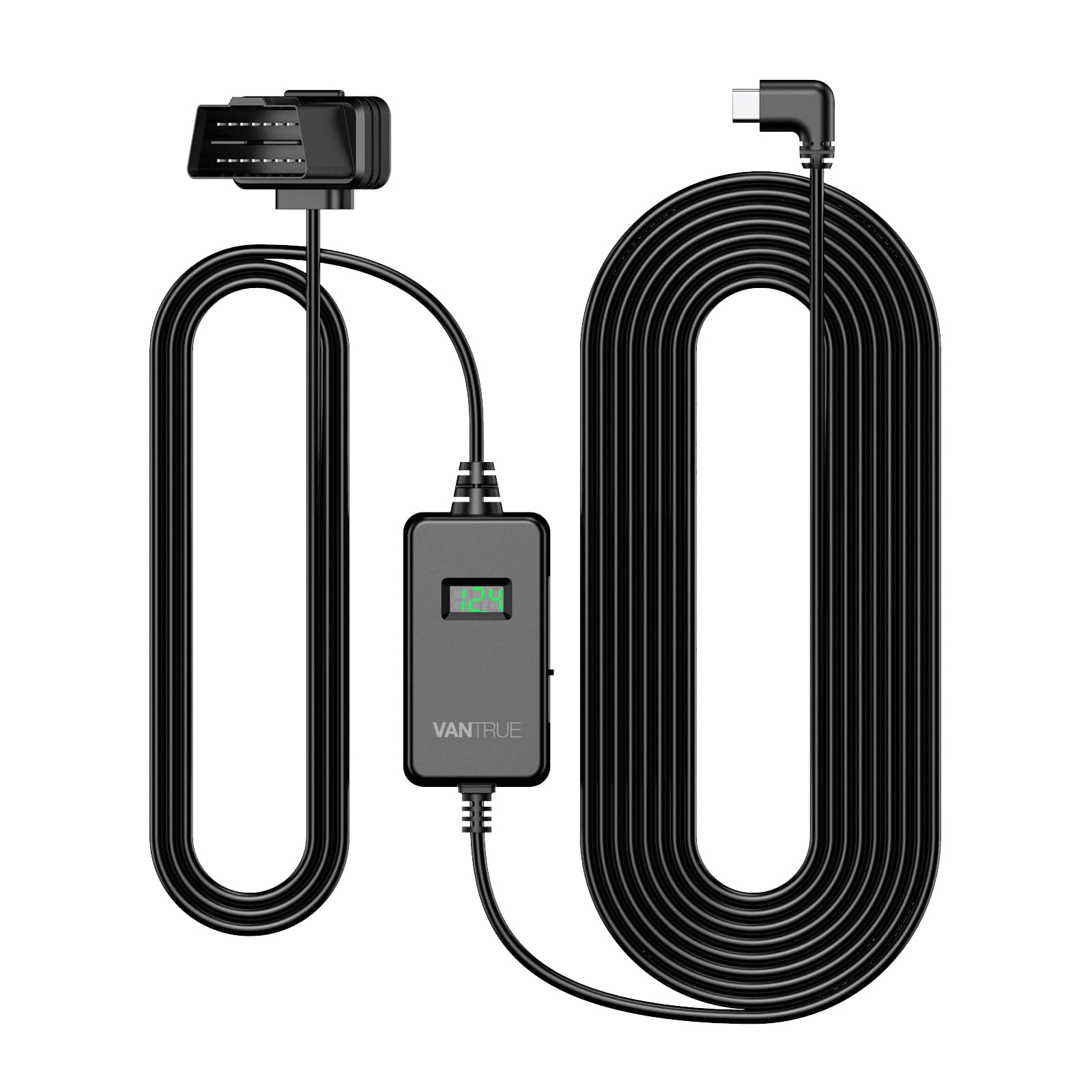 Foto 2 pulgar | Cable De Alimentación Vantrue Tipo C, Pantalla Led Usb Obd, Cableado De 10 Pies - Venta Internacional.