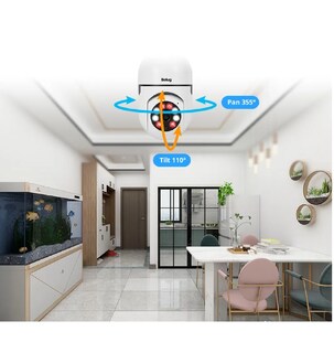 Foto 3 | 4 Piezas Camara Tipo Foco 360° Impermeable De1080 Con Wifi Blancas
