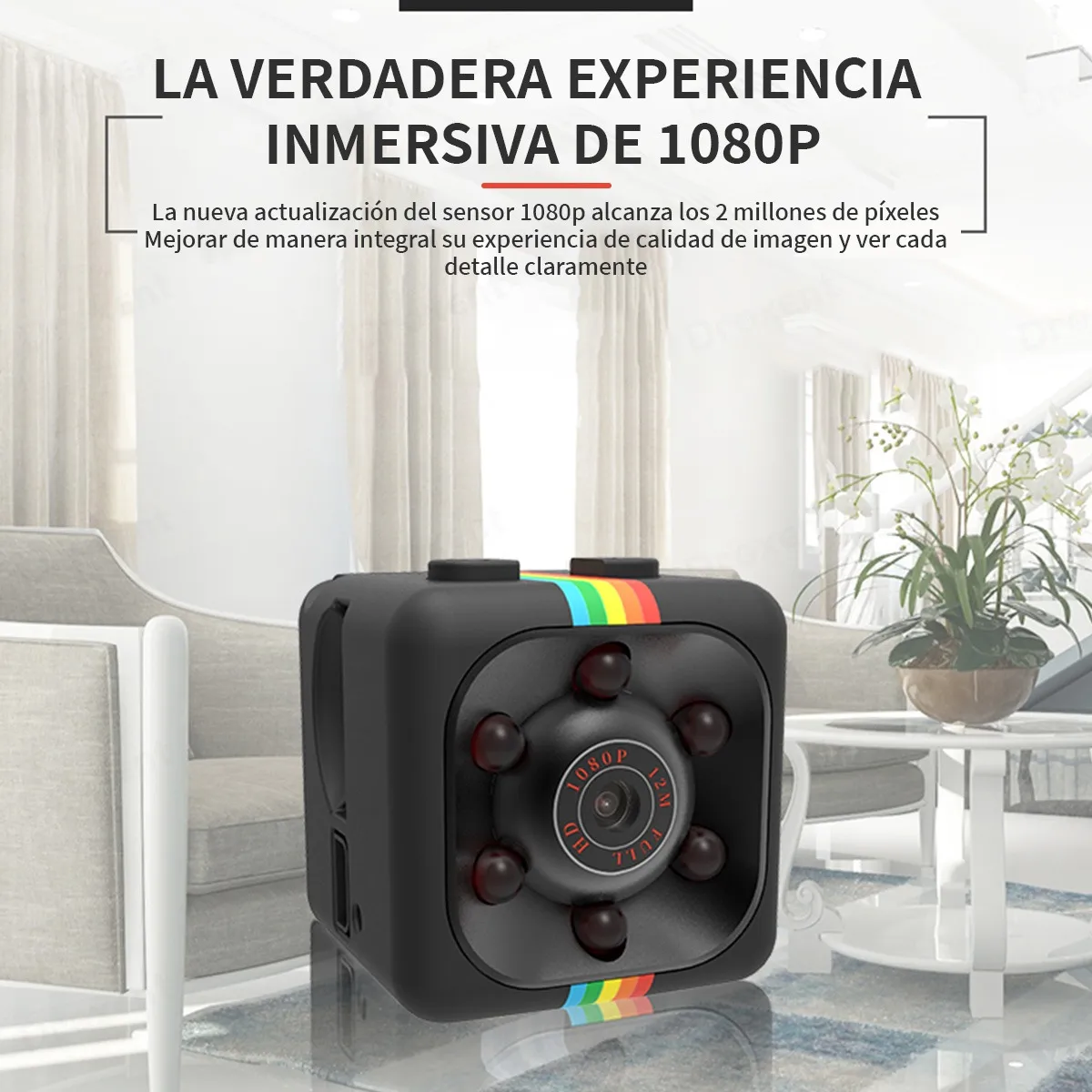 Foto 5 pulgar | ''hd 1080p Mini Cámara De Infrarrojos Noche micro Cámara Espía ''